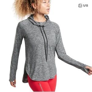 Athleta Uptempo Hoodie Sweatshirt Grey Large